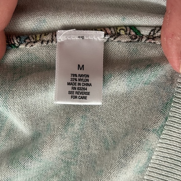 Roz & Ali Paisley Garden Cardi Size Medium - Picture 6 of 6